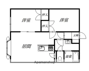 アイランドK【1階】の間取り