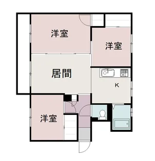 ヴィラナリー旭川 C棟【203号室】の間取り