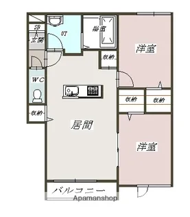 クレジスト宮下通EAST【2階】の間取り