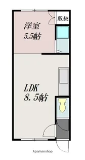 マリアB棟【2階】の間取り