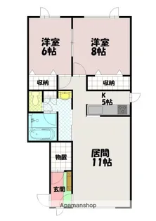 ファインヒル【1階】の間取り
