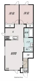 PURE MARINEⅤ【101号室】の間取り