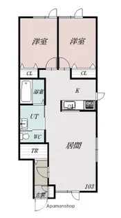 PURE MARINEⅤ【103号室】の間取り