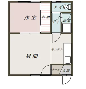 グリーンクローバー【203号室】の間取り