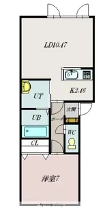 GRAN MAISON KAGURA【103号室】の間取り