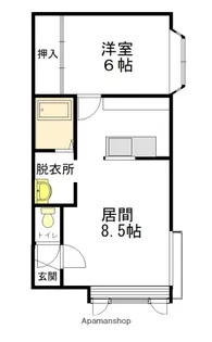 エスパニア8B【105号室】の間取り