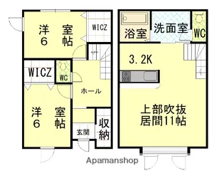 メゾン・ド・ユウキⅢB【1号室】の間取り