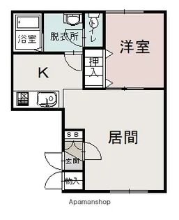 R&M FIRST【103号室】の間取り