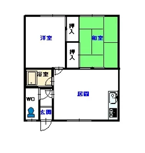 はりまマンション【1階】の間取り
