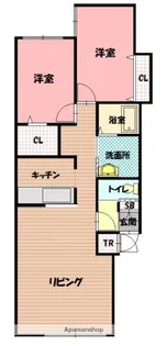ATEENA11.21B【103号室】の間取り