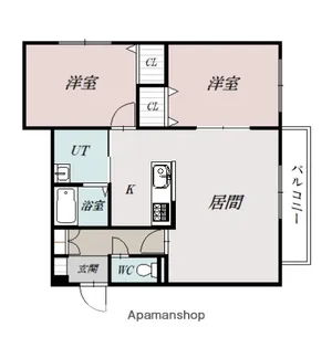 クレストパレス【5階】の間取り