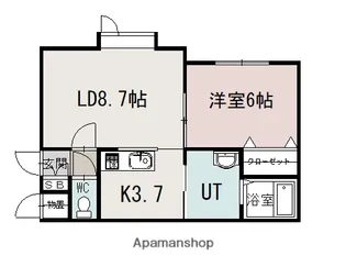 LA GRACE【1階】の間取り
