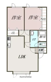 サニーウェルⅠ【201号室】の間取り