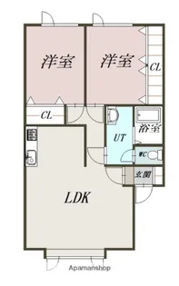 サニーウェルⅠ【2階】の間取り