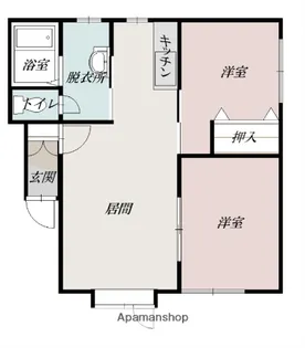 シティハイツNO.5【2階】の間取り