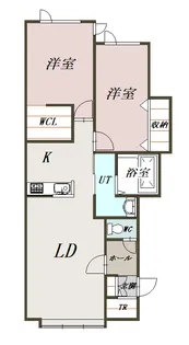 マハロⅡ【2階】の間取り
