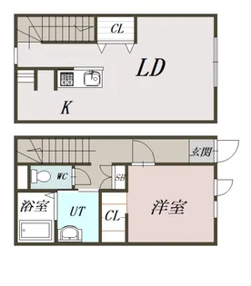 カラン・ションテ【1階】の間取り