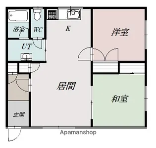 はしばコーポ【1階】の間取り