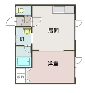 COWCOW旭大前【102号室】の間取り
