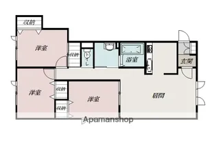 ビオラン【201号室】の間取り