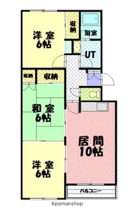 東光1・3ハイツ【3階】の間取り
