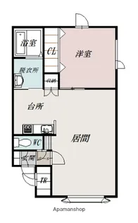 セレーノA【203号室】の間取り