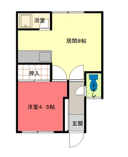 マイルーム5・3【203号室】の間取り