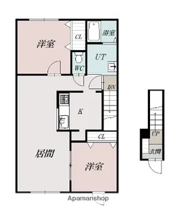 パークサイドスクエアⅡ【201号室】の間取り