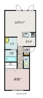 GRAN CLASS KAGURA【103号室】の間取り