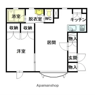 カサブランカⅢ【101号室】の間取り