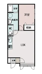 メゾン寿【202号室】の間取り