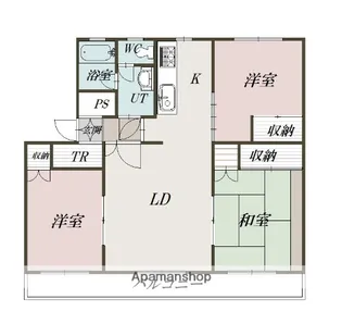 テレパレス旭川春光Ⅰ【4階】の間取り