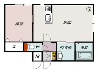 LA CLAIR23【1階】の間取り