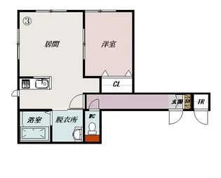 LA CLAIR23【2階】の間取り
