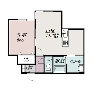 LA CLAIR10【1階】の間取り
