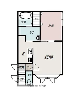 シャルマン神楽H棟【202号室】の間取り