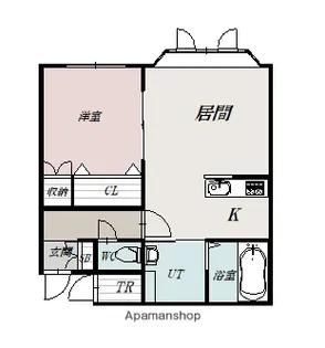 シャルマン神楽H棟【204号室】の間取り