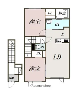 OLIVE川端【2階】の間取り