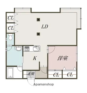 PROCEED【201号室】の間取り