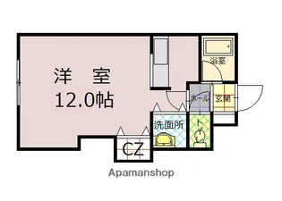 アピアビル日赤前【3階】の間取り