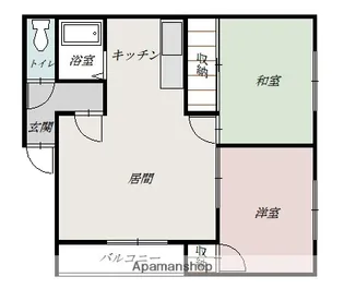 ビレ西山【2階】の間取り