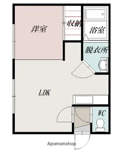カデル【201号室】の間取り