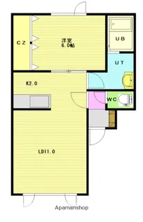 GRAMPIA−622【103号室】の間取り