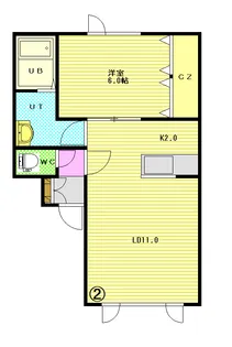 GRAMPIA−622【102号室】の間取り