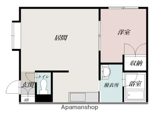 コンフォール・ポピー【1階】の間取り