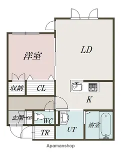 シャルマン旭神D棟【204号室】の間取り