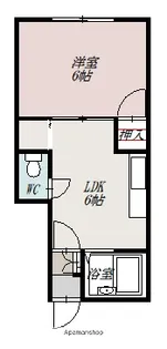 DIANA VILLA Ⅰ【206号室】の間取り