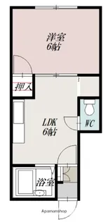 DIANA VILLA Ⅰ【207号室】の間取り