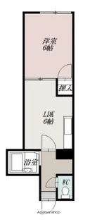 DIANA VILLA Ⅱ【203号室】の間取り