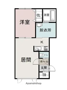 コローレ東町Ⅱ【203号室】の間取り